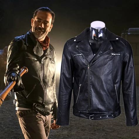 negan jacket replica|walking dead negan leather jacket.